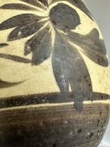 中国瓷器　骨董品 古美術 明末清初時期 　耀州窯 刻花広口瓶 　高さ25.5cm 最大直径12.5cm_画像10