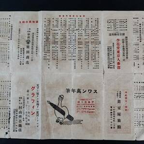 【大正11年(1922)・平和記念東京博覧会 協賛会助「東京見物 案内一覧」】東京駅/上野駅/両国駅/発車時刻表/東京名所案内道願/他の画像5