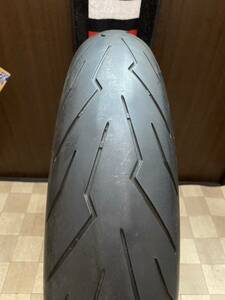 中古MCタイヤ PIRELLI DIABLO ROSSOⅢ 120/70ZR17 ピレリ ディアブロ ロッソ3 120 70 17 3019 A2729