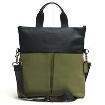 COACH コーチ トートバッグ F11740 Charles Foldover Tote In Colorblock Leather チャールズ フォルドオーバー トート カラーブロックレ_画像1