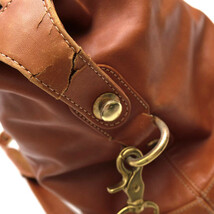 COACH コーチ ボストンバッグ 0112 NATURAL GLOVE TANNED COWHIDE ナチュラル グラブタンレザー 牛革 2WAY ショルダーバッグ_画像7