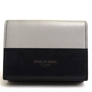 DOLCE&GABBANA Dolce&Gabbana purse AK960 BP2525 P.FOGLIO FRENCH FLAP cow leather car f change purse . equipped three folding bai color 