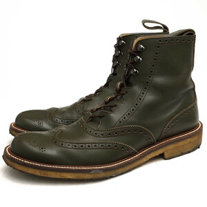 Dry Bones ドライボーンズ レースアップブーツ DSHC-008 Gillie Half Boots 牛革 カウハイド ギリーブーツ ウイングチップ クレープソール