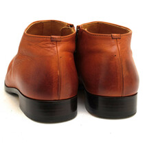 PADRONE パドローネ サイドジップブーツ PU-8395-1203 SHORT SIDE ZIP BOOTS 牛革 シワ加工 ワックス仕上げ マッケイ製法 レザーソール_画像4