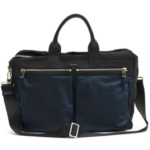 Paul Smith ポールスミス ビジネスバッグ 863796 N145 UTILITY POCKET BRIEF CASE ユーティリティポケット カラーブロック 2WAY ショルダ