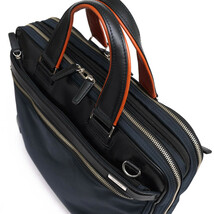 Samsonite サムソナイト ビジネスバッグ AH4 41003 EPID PLUS Briefcase M EXP エピッドプラス 撥水ナイロン 牛革 2WAY ショルダーバッグ_画像5