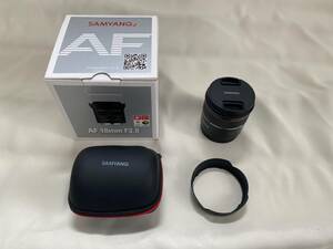 SONY Eマウント用 SAMYANG AF 18mm F2.8 FE ★145g 小型軽量★フード、ケース、外箱一式有り 