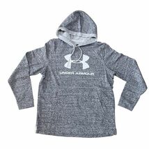 美品 アンダーアーマー パーカー フーディースウェット トレーナー デカロゴ　　UNDER ARMOUR シモフリボディー ビッグロゴ 雅瀬71_画像1