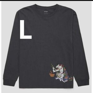 Lサイズ　猫股　石黒亜矢子　コラボ長袖Tシャツ　グラニフ