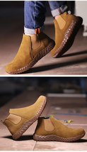 安全靴 作業靴 メンズ 溶接作業用 ブーツ 耐熱 溶接 高炉 鍛冶鳶 旋盤前等 溶接プロ_画像3