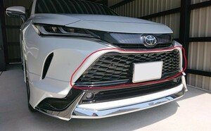 新品未使用 トヨタ ハリアー80系 PHEV フロントバンパー ロアグリル バンパーグリル 5点セット カメラ穴有 ピアノブラック TOYOTA 移植