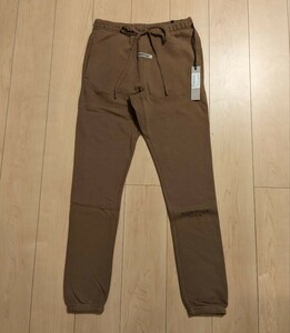 S 新品 FEAR OF GOD Essentials Tan Fleece Lounge Pants スウェットパンツ フィアオブゴッド エッセンシャルズ スウェット パンツ 茶