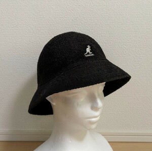 M 美品 KANGOL Bermuda Casual バミューダカジュアル 0397BC バケットハット カンゴール バミューダ カジュアル バケット ハット ブラック