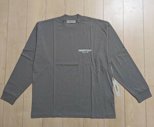 M 新品 FEAR OF GOD Essentials ロングスリーブＴシャツ フィアオブゴッド エッセンシャルズ ロンＴ ビッグシルエット DESERT TAUPE