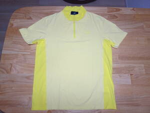 dunhill ジップアップシャツ　黄色　自宅保管未使用　海外Mサイズ