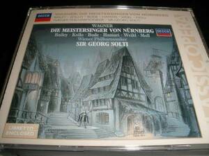 ショルティ ワーグナー ニュルンベルクのマイスタージンガー ベイリー コロ モル ボーデ ウィーン・フィル 4CD Wagner Meistersinger Solti