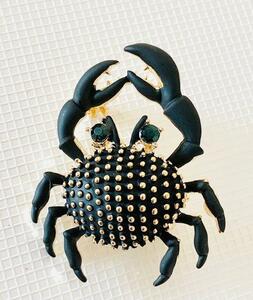  pretty black . brooch 