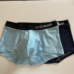 【訳あり品】【サンプル品】 gowear メンズローライズボクサー　2枚組　L ボクサーパンツ メンズインナーウエア　ナイロンボクサー　