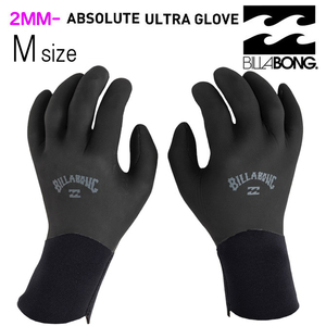 Mサイズ ビラボン 2mm ウルトラグローブ サーフグローブ / Billabong Eco Absolute 5Finger Ultra Glove SurfGlove bd018905