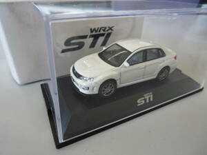 新品　未使用　スバル WRX STI　白 ミニカー 1/64 ディーラー 販促品 非売品