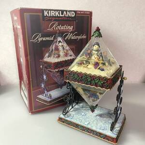 KIRKLAND Signature Rorating Lyramid Waterglobe クリスマス ART.672628 置物 洋風