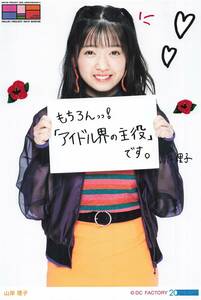 つばきファクトリー【山岸理子】 ハロ★ガチャ4等 ソロA5ワイドサイズ生写真　Hello! Project 2019 WINTER ～YOU & I～ ～NEW AGE～