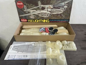 未組立 Guillow's グィローズ社 LOCKHEED P-38L LIGHTNING ロッキード ライトニング ゴム動力機