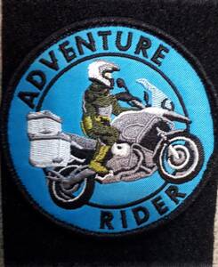 バイク アドベンチャー ADVENTURE 刺繍 ワッペン マジックテープ ベルクロ ライダー RIDER BMW ツーリング