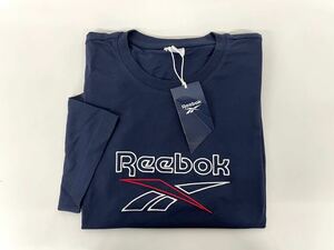 新品■Reebok リーボック メンズ 半袖Tシャツ ロゴ O ネイビー 177-183cm ロゴ GS9137 大きいサイズ