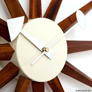 モダンな 壁掛け時計 木製 静音 インテリア デザイナーズクロック ウッド アナログ おしゃれ 雑貨 アンティーク 時計 クロック プレゼント