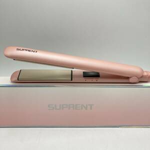 【通電確認済】SUPRENT ヘアアイロン ストレート へああいろん チタニウムプレート プロ仕様 /Y11249-F1