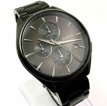 美品☆電池新品☆送料込☆セイコー SEIKO ワイアード WIRED クロノグラフ メンズ腕時計 TOKYO SORA ブラウン/ブラック VD57-KBH0 AGAT441_画像3