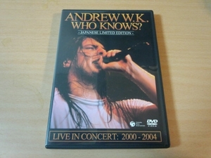 アンドリューW.K. DVD「知るか！WHO KNOWS?」●