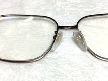 ビンテージ 日本製 HOYA セミオート チタン 眼鏡 NX032T ブラウン 54 中古 メタルフレーム パリ型 レトロ メンズ_画像5