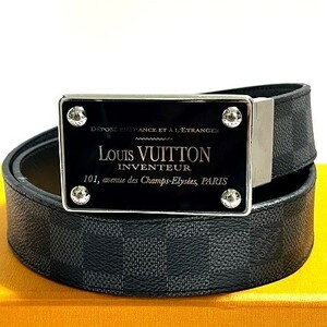 ■1円～■LOUIS VUITTON■ルイ・ヴィトン ダミエサンチュール　ベルト■正規品■美品！