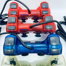 SONY DUALSHOCK2 PS2 コントローラー　スケルトン　クリア　レッド　パープル　ブルー　グリーン　　SCPH-10010 6個まとめ　【動作未確認】_画像7