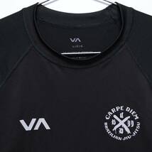 【送料無料】RVCA(ルーカ)/Carpe Diem Tokyo Rashguard/カルペディエム ラッシュガード/ブラジリアン柔術/ブラック/Lサイズ_画像3