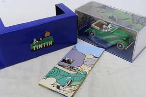 Atlas TINTIN L'OREILLE CASSEE 緑のオープンカー スノーウィも タンタン漫画劇中車 箱付 1/43 ニイレ