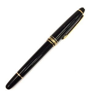 モンブラン マイスターシュテュック キャップ式 ボールペン 全長約13.5cm GD金具 黒 インク MONTBLANC