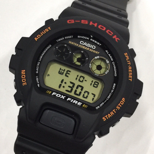 カシオ 腕時計 G-SHOCK DW-6900B-9 FOX FIRE ラウンド デジタル クォーツ メンズ ブラック 稼働 付属品有 CASIO