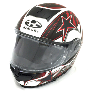 OGK カブト サイズ XL 61-62cm未満 バイク用 フルフェイスヘルメット AEROBLADE-5 VISION 黒×赤×白 付属品有り
