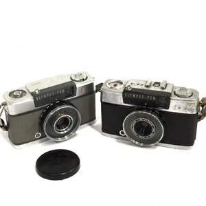 1円 OLYMPUS PEN EE-3 EE S コンパクトフィルムカメラ 2点 セット A9088