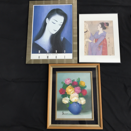 年最新Yahoo!オークション  絵画 油絵 花人物画の中古品・新品