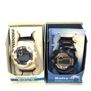 1円 カシオ 腕時計 Baby-G BGW-103K FROGMAN イルクジ デジタル クォーツ 黒 他 BGW-100K 計2点 CASIO A9219