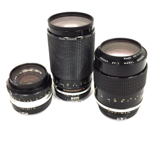 Nikon NIKKOR 135mm 1:2.8 NIKKOR-S・C Auto 1:1.4 50mm ZOOM-NIKKOR 35-200mm 1:3.5-4.5 カメラレンズ QS111-90