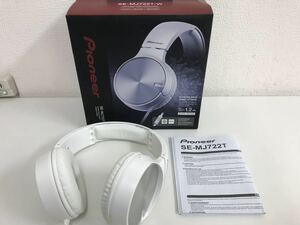 D/ PIONEER パイオニア ヘッドホン 有線 1.2m SE-MJ722T-W