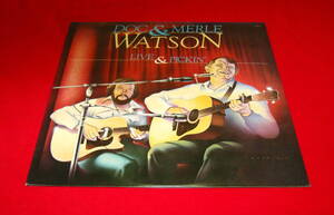 Doc & Merle Watson LP LIVE & PICKIN' 美品 !!