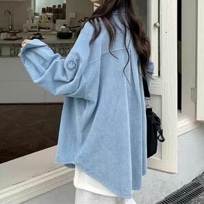 レディース　ロングシャツ　長袖ブラウス