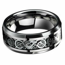 ファッション セルティック ドラゴン バンドリング 指輪 ユニセックス チタニウム 23号サイズ アメリカ11号_画像2