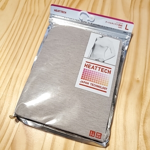 1972 UNIQLO ユニクロ L HEATTECH ヒートテック タートルネック Tシャツ 長袖 ブラウン系 茶色系 インナー ウエア 保温 発熱 ストレッチ